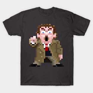 16-Bits Creepy Guy Points and Howls T-Shirt